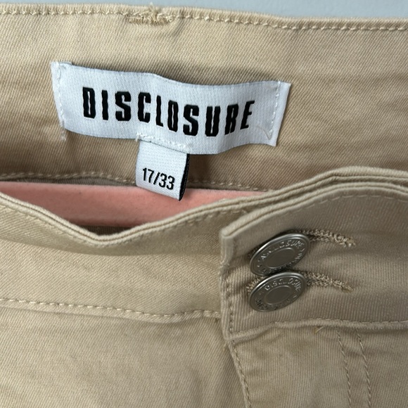 NWT Disclosure Stretch Khaki Bootcut Pants size 17/33 juniors - Picture 5 of 7